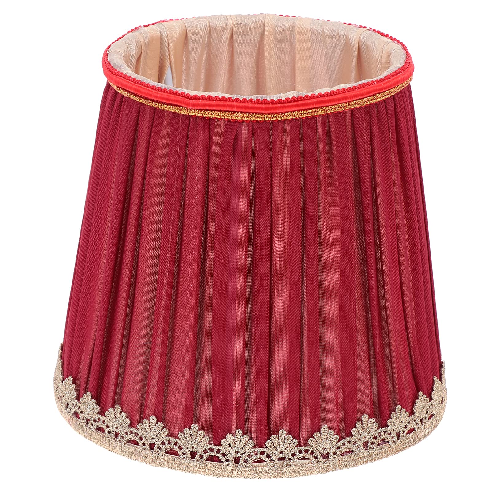 Uonlytech Cloth Lampshade for E14 Screw Bulb Ceiling and Wall Lamps 5.5 Inch X 4.3 Inch X 5.9 Decorative Lamp Cover for Home Indoor Lighting