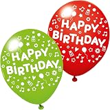 10 Happy Birthday Luftballons Bunt - 29 Cm Durchmesser, Mit Umlaufendem Aufdruck, Für Helium & Luft
