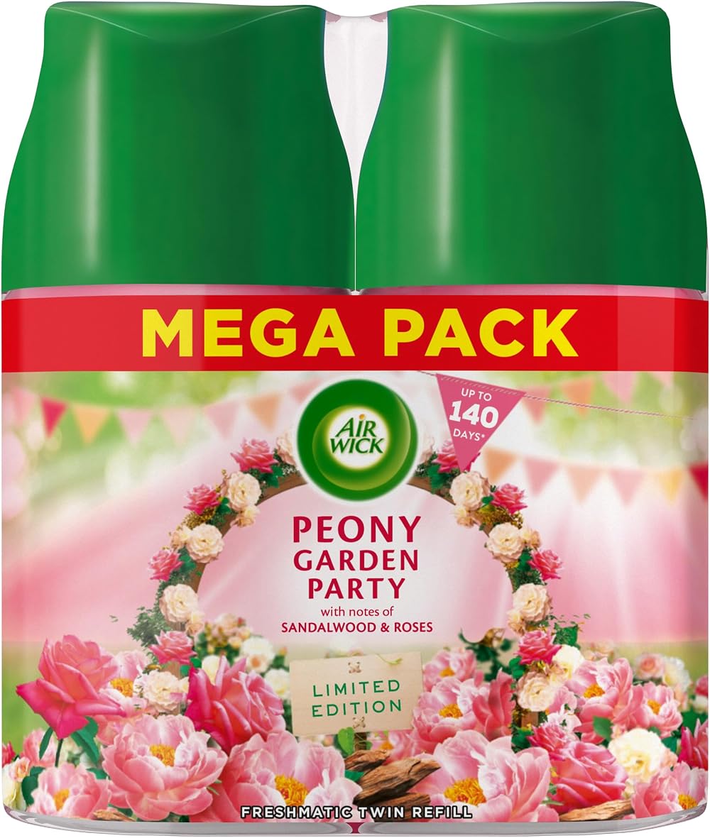 Air Wick Freshmatic Refills Peony Garden Party 2x250ml Lasts 140 days