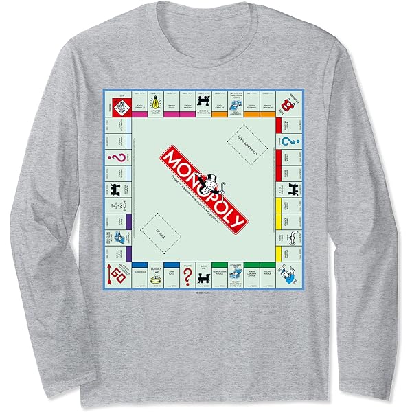 Amazon.com: Monopoly Vintage Classic Board Game Color Logo T