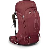 Osprey Aura AG 65L Women's Backpacking Backpack, Red WXS-S | hiking pack, camping gear, overnight trail pack, Red color, WXS-S size