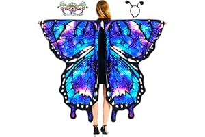VARYOWOP Butterfly Wings Adult Butterfly Costume for Women - Butterfly Cape Costume Perfect for Halloween