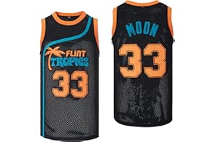 Yseohb Men's #33 Moon Flint Tropics Movie Basketball Jersey Stitched