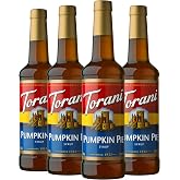Torani Pumpkin Pie Flavored Drink Syrup, 25.4 fl oz, 4 Pack