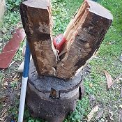 Coin à Bois Leborgne 3kg Bout Plat - Acier Forgé Trempé Pour Bois Dur Et Noueux - Parfait Pour Fendage Précis