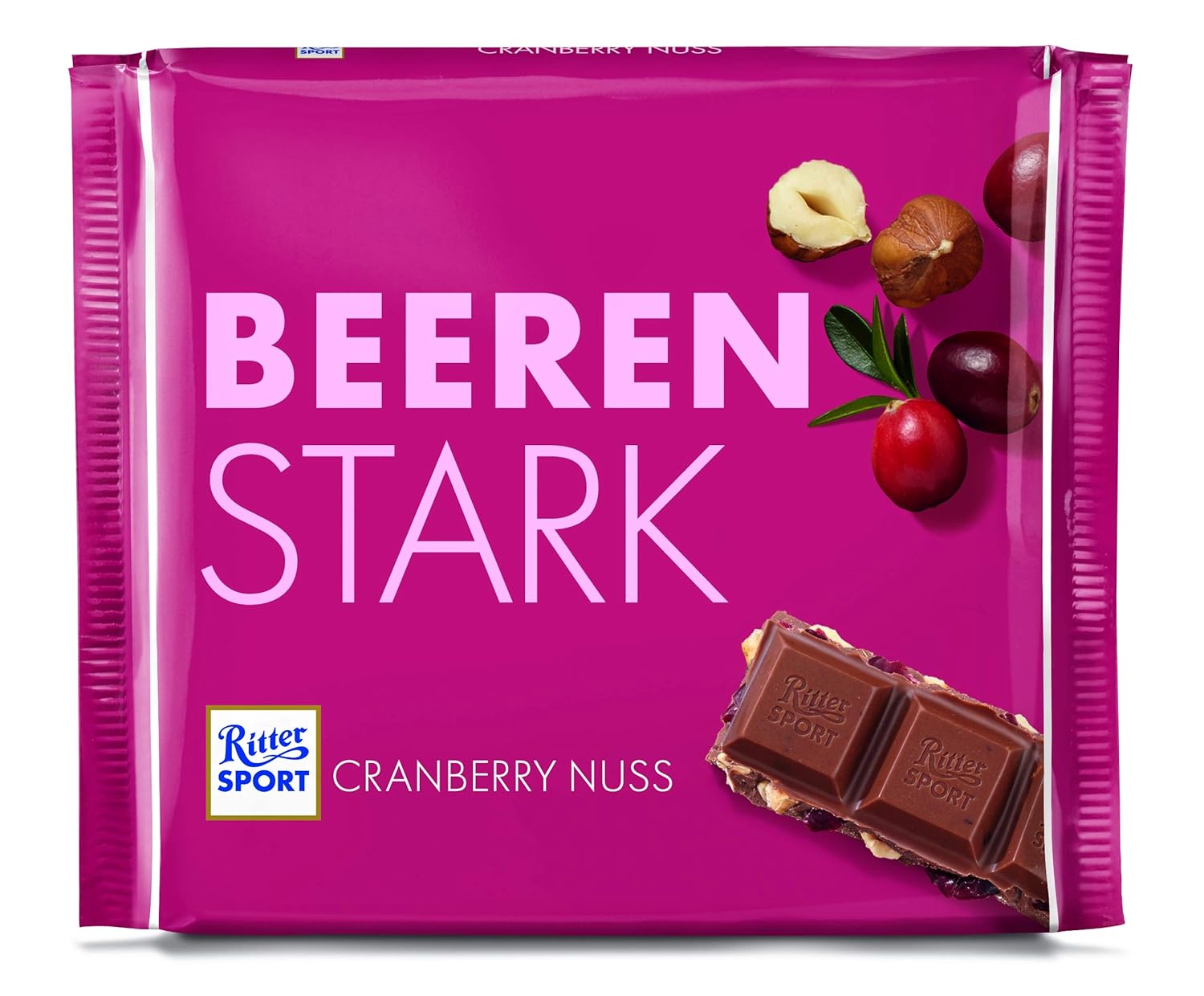Ritter Sport Cranberry Nuss 11 X 250 G Leckere Vollmilchschokolade Mit Fruchtigen Cranberries Und Knackigen Haselnuss Suckchen Tafelschokolade Grosstafel Amazon De Lebensmittel Getranke
