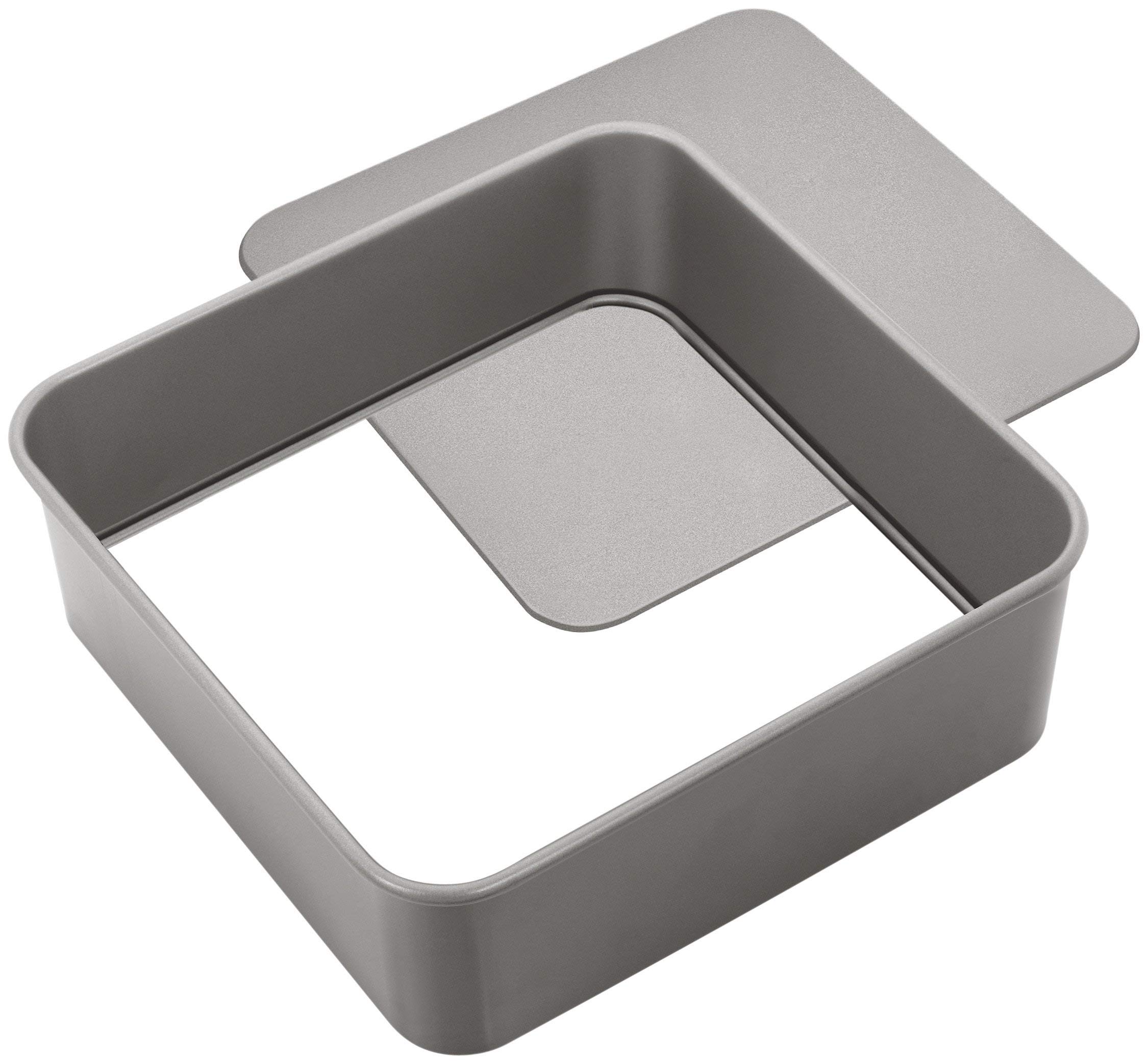 Judge Non-Stick Square 9" Cake Tin with Loose Base, Dishwasher Safe 23cm x 23cm x 8cm