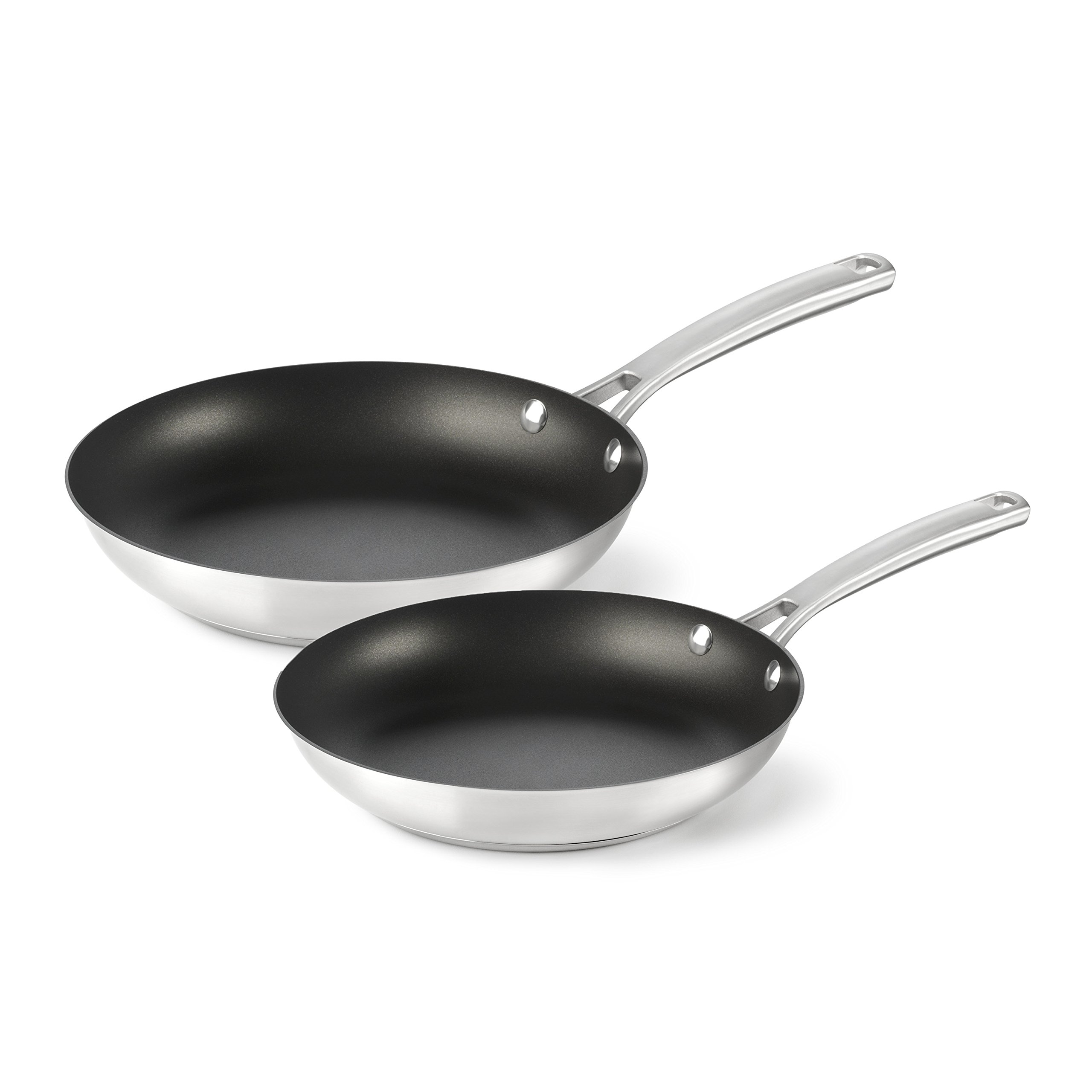 Calphalon Classic Stainless Steel Cookware, Nonstick Fry Pan, 2piece