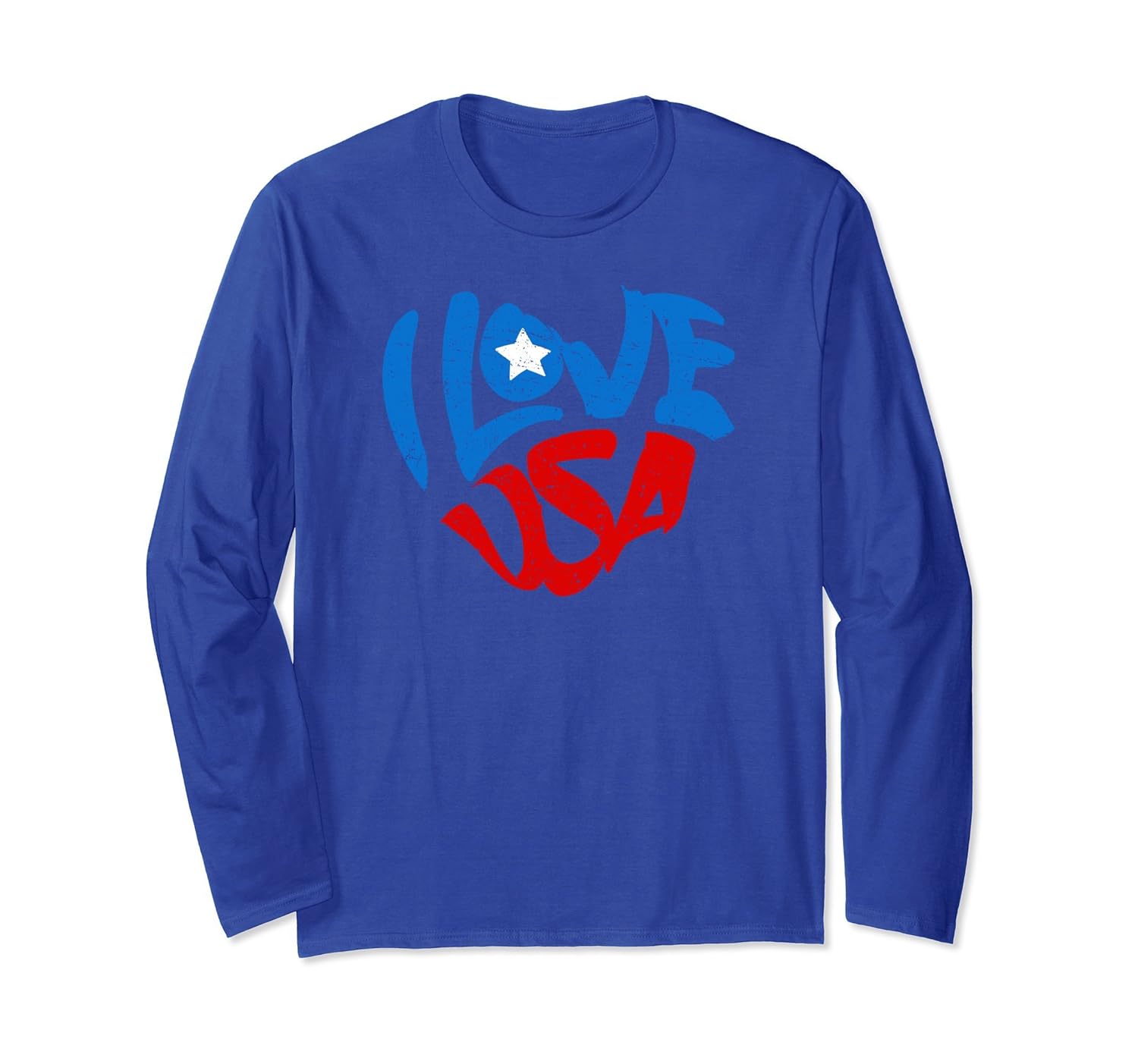 American Flag I Love USA Patriot July 4th Sleeves Shirt-anz