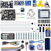 ELEGOO UNO Project Super Starter Kit with Tutorial, 5V Relay, UNO R3, Power Supply Module, Servo Motor, 9V Battery with DC, P