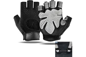 Fidqiog Gym Gloves Mens, Breathable Weight Lifting Gloves with Extra Grip, Easy wear and Removal Workout Glove for Men and Wo