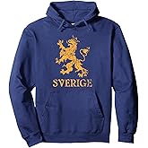 Sverige Sweden Lion Symbol Swedish Pride Pullover Hoodie
