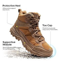 NORTIV 8 Men's Waterproof Hiking Boots Outdoor Mid