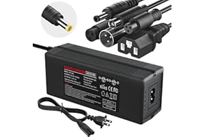 QKIIP 48V Lithium Battery Charger, 54.6V 2A Universal Electric Charger for Ebike Battery, 7-in-1 Charger for Hiboy Titan/Titan Pro /P6 /HeyBike/Sondors/Rad Power (for 48V Lithium Battery Only)