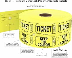 1000 Tacticai Raffle Tickets, Yellow