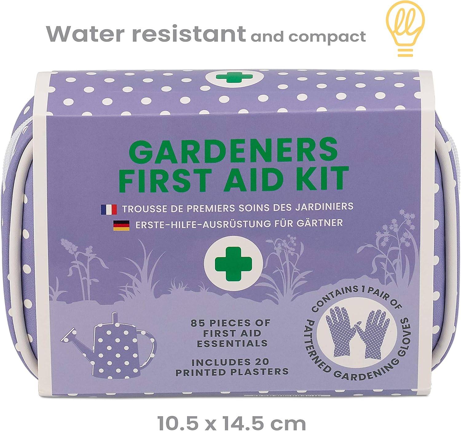 85 Pcs Mini First Aid Kit with Scissors, Waterproof Plasters, Antiseptic Wipes - Image 3