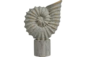 Urbanest Seashell Finial, 2 5/8-inch Tall, Weathered White