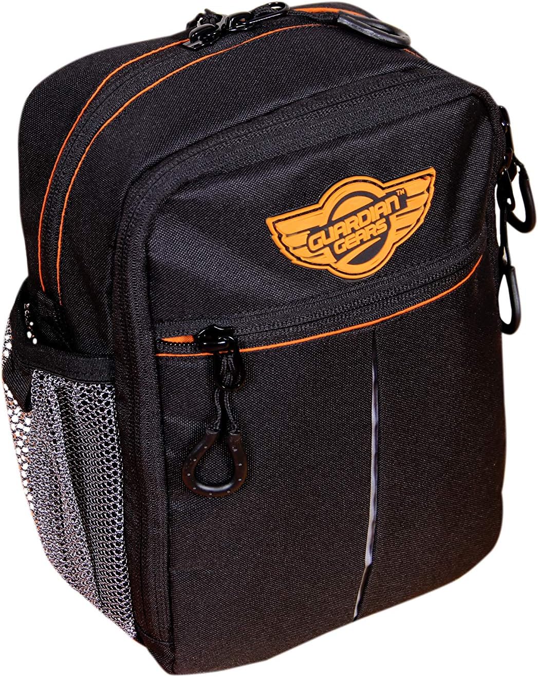 GUARDIANGEARS Sling Bag Waist Bag Thigh Bag for Biking, Hiking, Trekking, and Travel (Black)