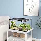 PawHut Glass Reptile Terrarium Medium 50x30x25cm with Thermometer view 2