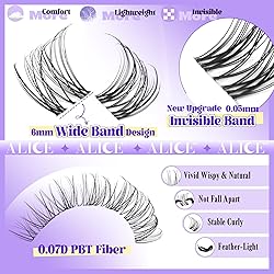 Wispy Lash Clusters Invisible Band Natural Lash