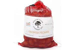 HUDSON PECAN COMPANY, INC. HUDSON PECAN: Georgia Grown Pecans, Classic In-Shell. Family-Owned, Premium Southern Unshelled Nuts. Slightly Sweet Flavor (Gluten-Free, Kosher, Keto Snack, Salad Topping or Baking Ingredient), 5lb Bag