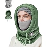 Balaclava Ski Mask for Men & Women - Windproof Thermal Fleece Face Mask with Neck Gaiter for Skiing, Snowboarding