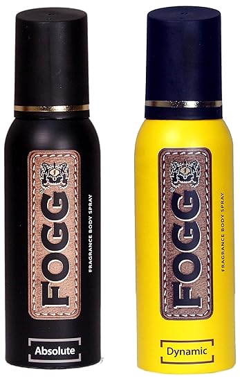 Fogg Fantastic Range Absolute Fragrance Body Spray, 120ml and Fogg Dynamic Fragrance Body