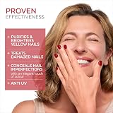 PODERM Swiss-Made Antifungal Nail Polish Red Allure Breathable Tea Tree Biotin view 2