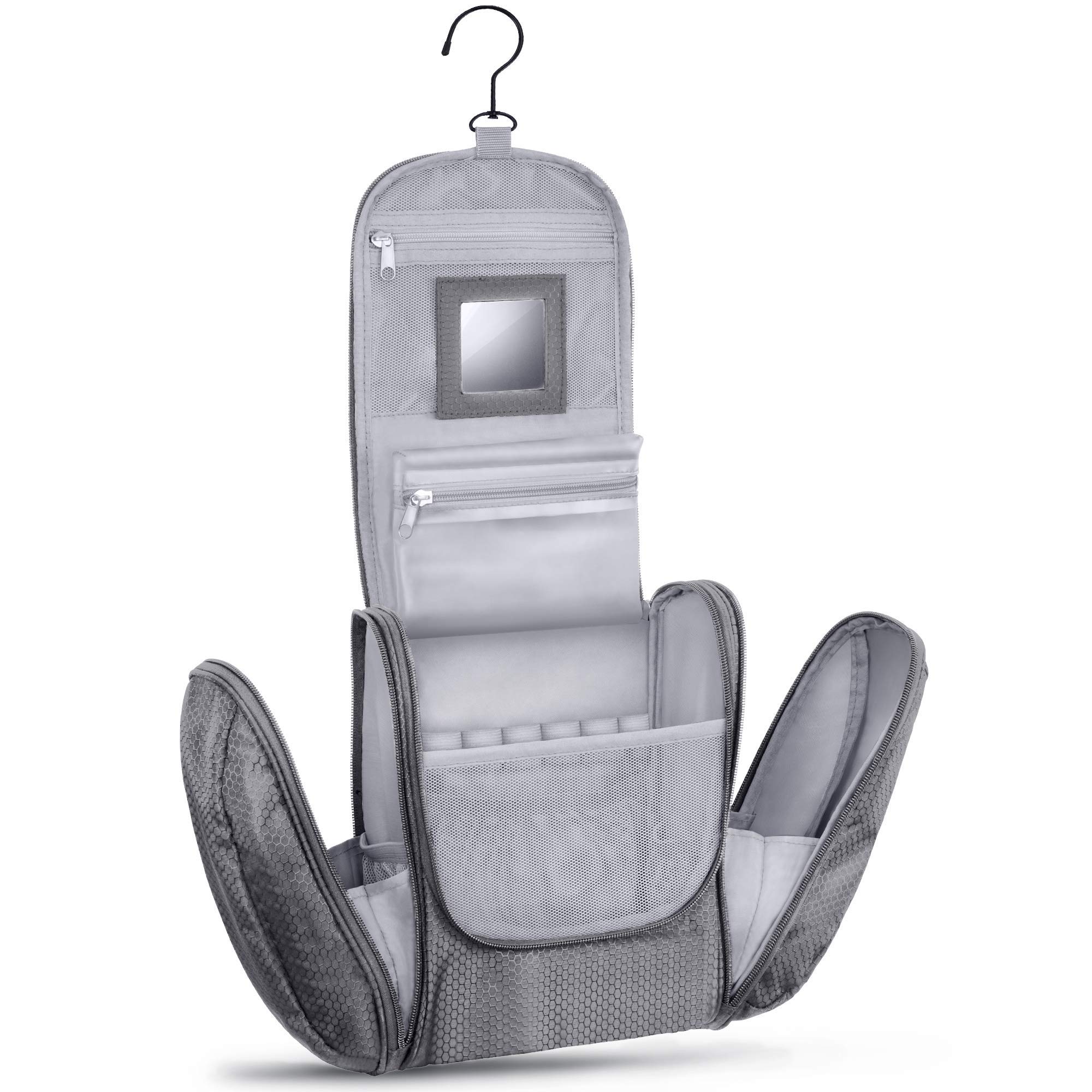 Large Premium Toiletry Bag with Mirror for Men Women Wash Bag XXL Cosmetic Bag