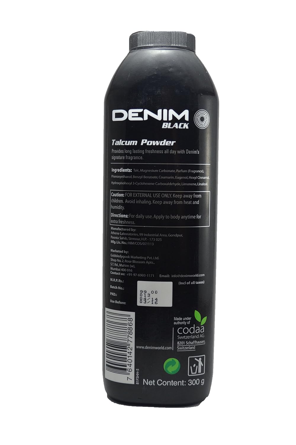 jeans black colour powder