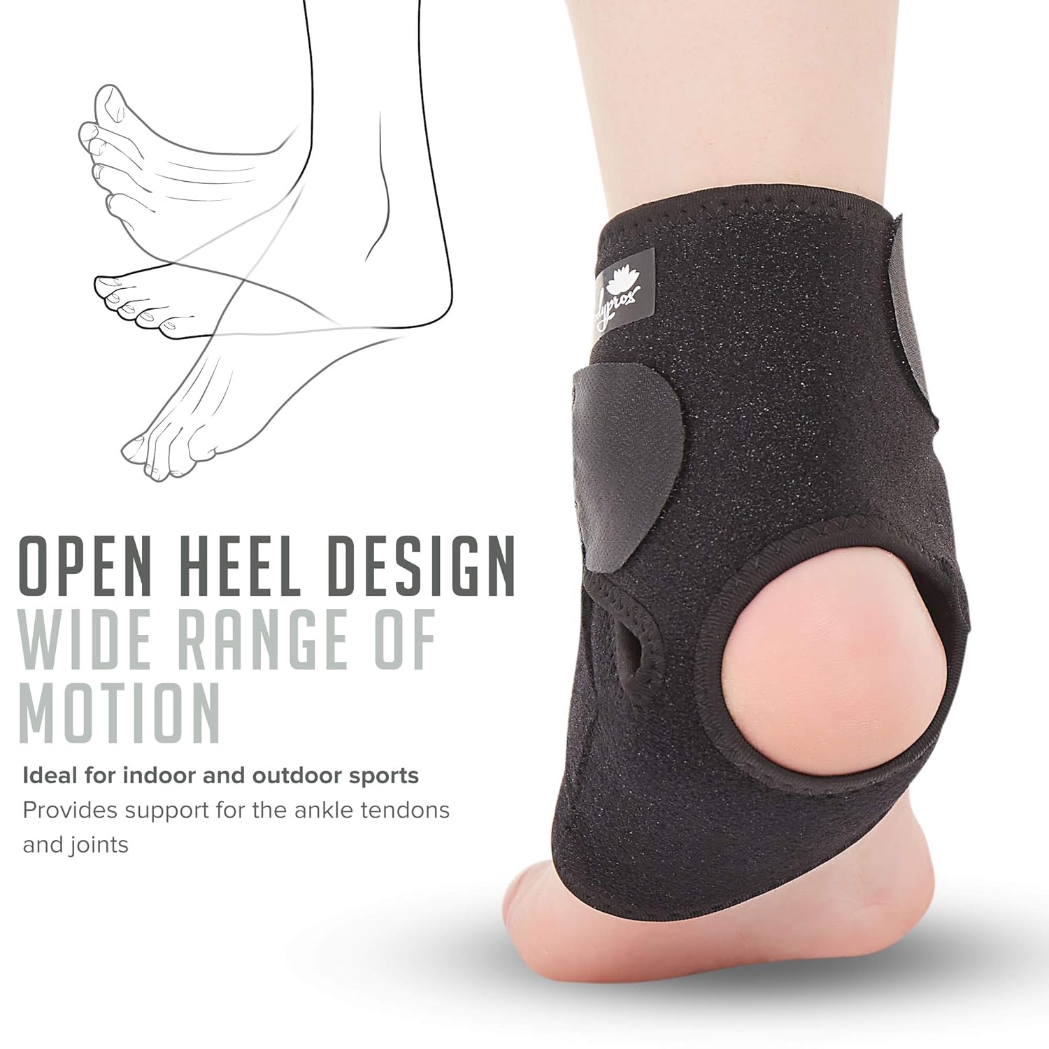 Ankle Support Brace, Breathable Neoprene Sleeve, Adjustable Wrap! : Beauty