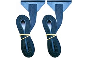 RVeaves RV Awning Pull Straps, 96inches Upgraded RV Camper Awning Parts Pull Down Straps Fits for RV Travel Trailer Camper Awning RV Accessories(2pcs), Black