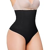 LANCS Thong Shapewear Tummy Control Underwear for Women Seamless Shaping Panties High Waist Body Shaper Girdle