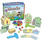 Learning Resources Number Nails Activity Set - 102 Pieces, Ages 4+ Toddler Learning Activities, Fine Motor Games for Kids, Ma