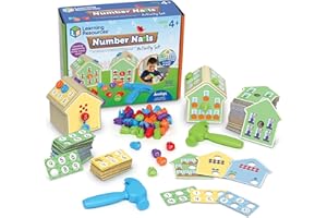 Learning Resources Number Nails Activity Set - 102 Pieces, Ages 4+ Toddler Learning Activities, Fine Motor Games for Kids, Ma
