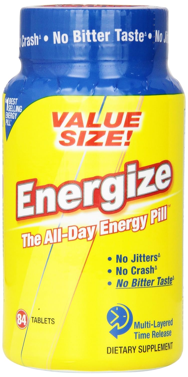 ENERGIZE America's #1 Selling All-Day Energy Pill - 84 Time Released
