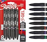 Sharpie S-Gel Gel Pens Medium Point 0.7mm Assorted 8 Count