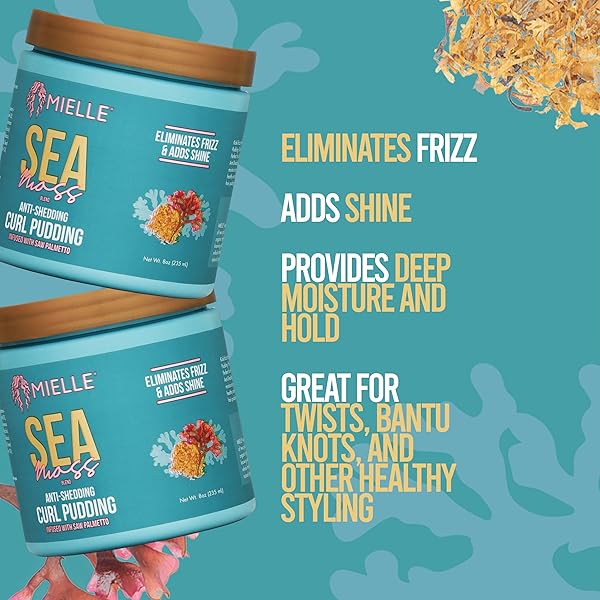 MIELLE ORGANICS SEA MOSS ANTI-SHEDDING CURL PUDDING