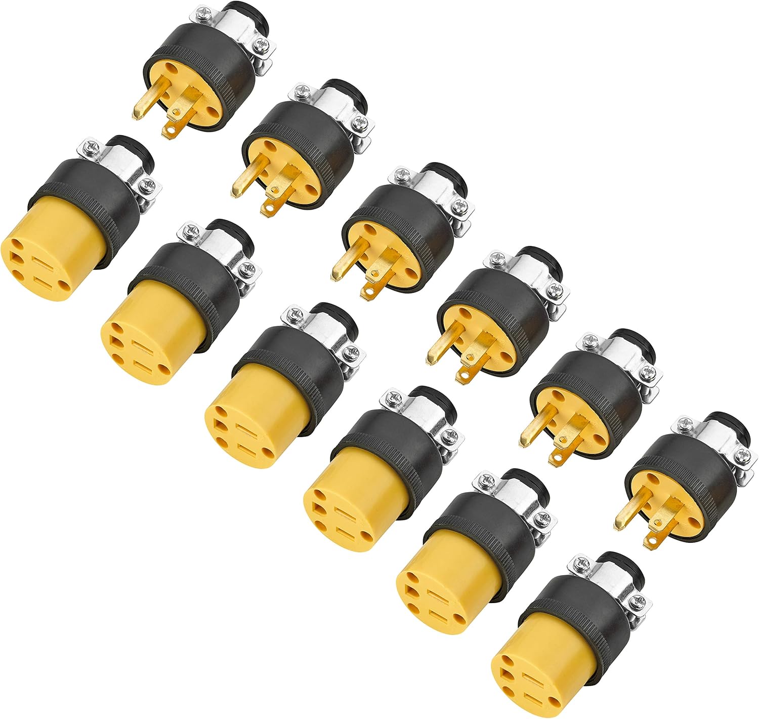 Extension Cord Electrical Wire Repair End 15 Amp, 125 Volt 6 Sets