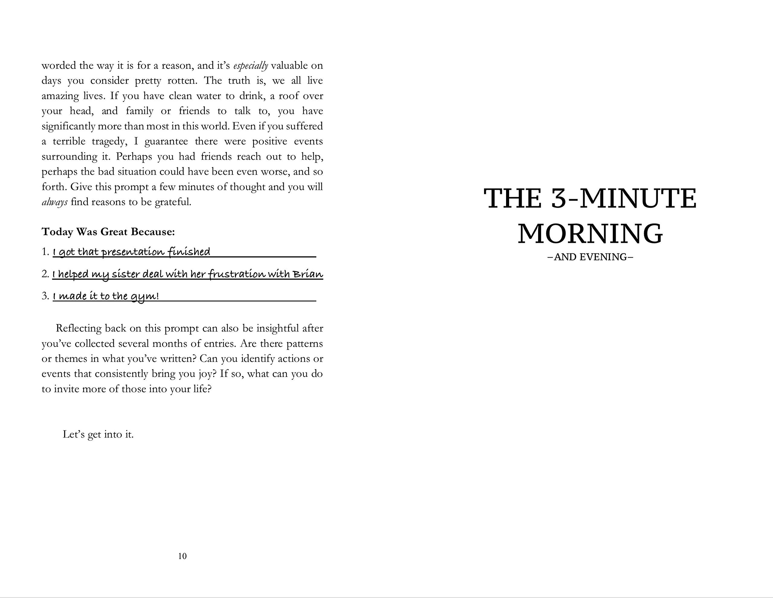 3-Minute Morning Journal: Intentions & Reflections for a Powerful Life