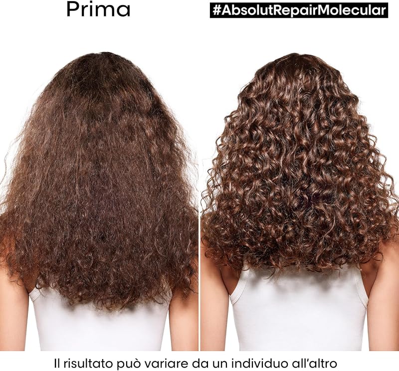 L’Oréal Professionnel Shampoo Ristrutturante, Per Tutti i Tipi di Capelli Danneggiati, Aiuta a Riparare i Danni e Ripristina la Forza, Senza Solfati, Absolut Repair Molecular, SERIE EXPERT, 500 ml