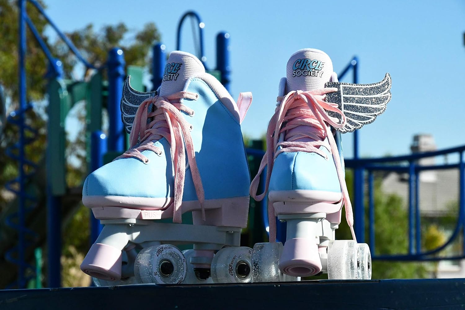 Circle Society Classic Adjustable Indoor and Outdoor Childrens Roller Skates - Classic Cotton Candy, 12-3 US : Sports & Outdoors