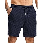 JMIERR Mens Casual Sweat Shorts Drawstring Summer Beach Stretch Quilted Shorts Workout Running