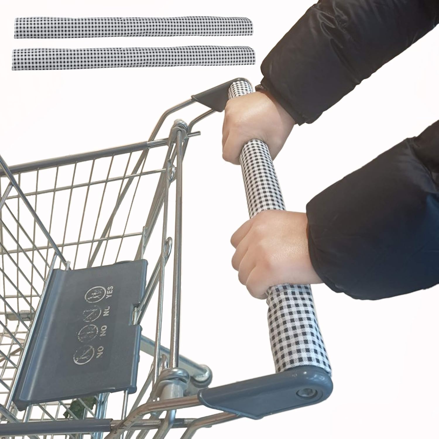 2 Pack Shopping Cart Handle Cover with Machine Washable