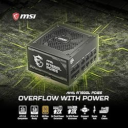 MSI MAG A750GL PCIE 5.1 & ATX 3.1 Gaming Power