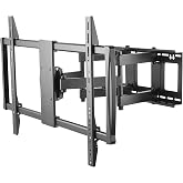 HumanCentric Heavy Duty Full Motion TV Wall Mount for 60-100" TVs, | 176lb Capacity, 15&deg; Tilt, 45&deg; Swivel, 24" Extension, Max VESA 900x600mm, Flat or Curved, Wood or Concrete, Hardware Included