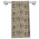XUNLURY Vintage Botanical Floral Dish Towels, Retro Leaf Flower Tea Towels for Kitchen and Bathroom, Cottagecore Decor, 16x24 Inch