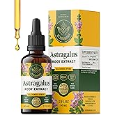 HERBAMAMA Astragalus Drops - Vegan Immune Support with Astragalus Root Extract Tincture - Non-GMO, Alcohol & Sugar-Free Liquid Supplement, 28-Day Supply