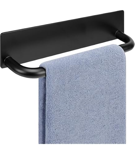 Toallero Baño Adhesivo 30 Cm, Acabado Pulido, Acero Inoxidable
