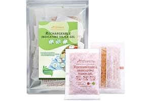 ADSORBCO REDEFINING DESICCANT ADSorbco 50 Gram (8 Pack) Silica Gel Packets – Desiccant Packs for Storage, Reusable Moisture Absorbers with Color Change, Orange to Green, for Food, Electronics, Jewelry, Safes